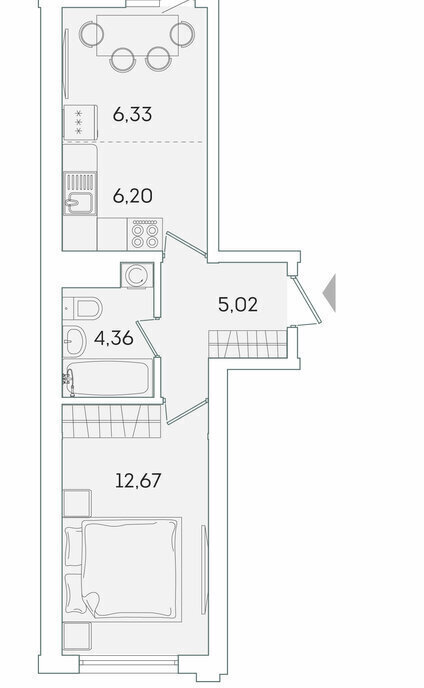 квартира р-н Всеволожский г Мурино ул Графская 6к/4 Девяткино фото 1