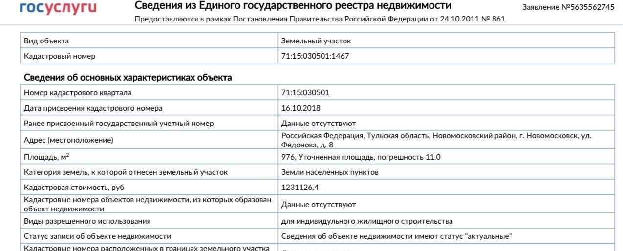 земля р-н Новомосковский г Новомосковск ул Федонова 8 фото 1