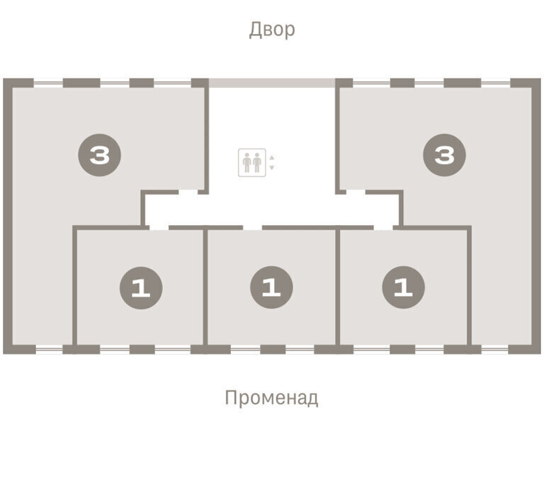квартира г Омск р-н Кировский Кварталы Драверта Кировский АО фото 3