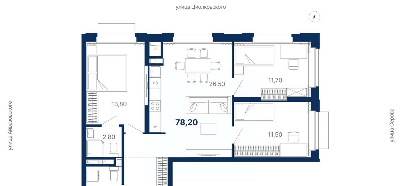 квартира г Екатеринбург Чкаловская пер Полярников фото 1