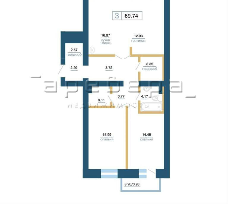квартира г Красноярск ул Бограда 103 фото 3