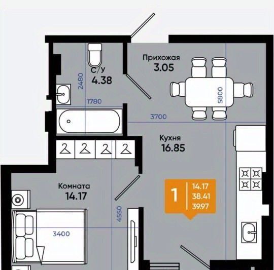 квартира г Батайск ул Комсомольская 133к/3 фото 6