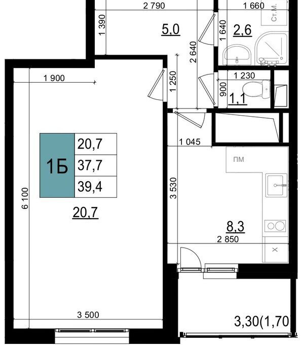 квартира г Одинцово ул Бзри Одинцово, к 23 фото 1