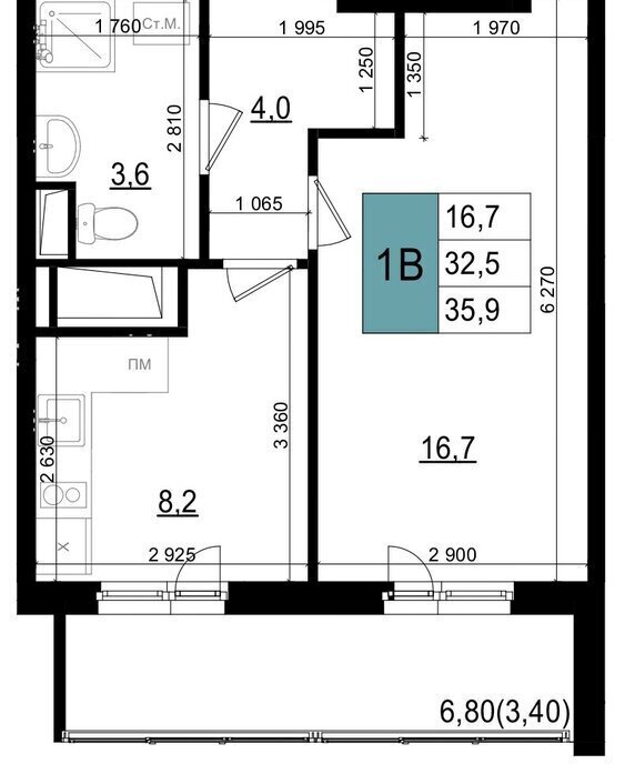 квартира г Одинцово ул Бзри Одинцово, к 23 фото 1
