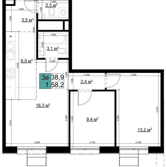 квартира г Одинцово Баковка ш Можайское 98 фото 1