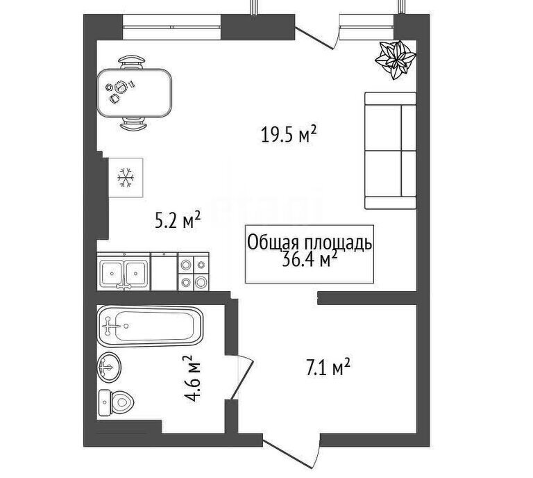 квартира г Новосибирск Речной вокзал ул 2-я Обская 156 фото 1