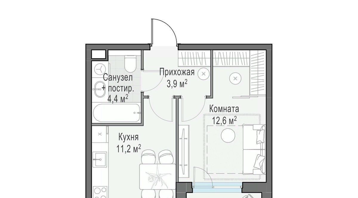 квартира г Пушкино ЖК Новое Пушкино к 23, Медведково фото 1