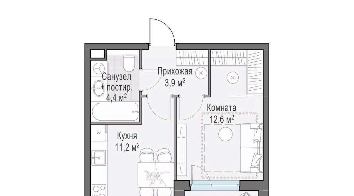 квартира г Пушкино ЖК Новое Пушкино к 23, Медведково фото 1