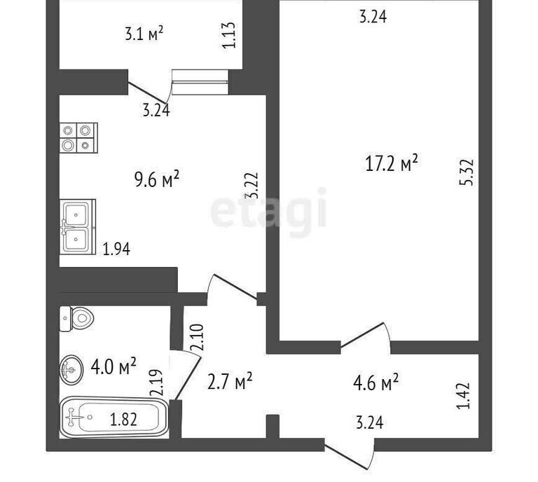 квартира г Ижевск улица Михаила Петрова, 43к 4 фото 1