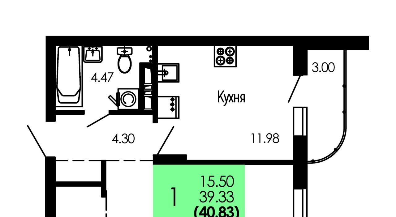квартира г Воронеж р-н Центральный ЖК "Оникс" фото 1
