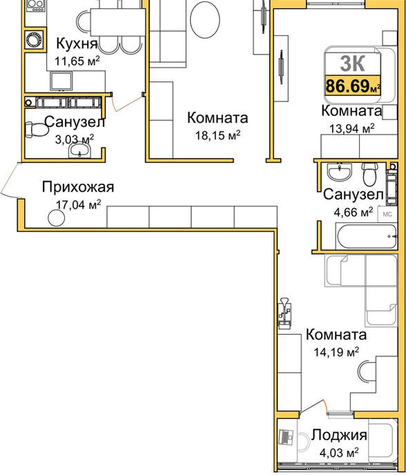 квартира г Симферополь р-н Центральный фото 1