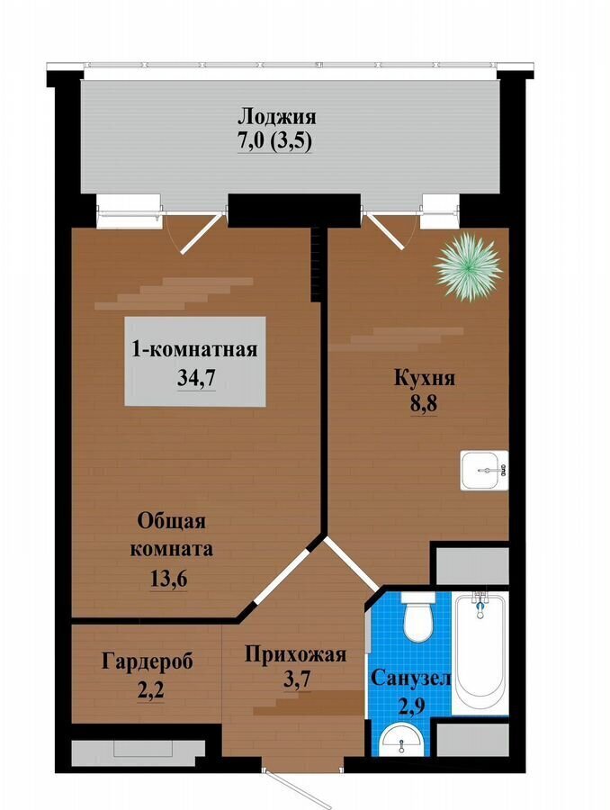 квартира г Чита р-н Черновский пр-кт Маршала Жукова 7 фото 1