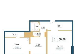 квартира г Красноярск ул Светлова 42 м-н, Солнечный фото 5