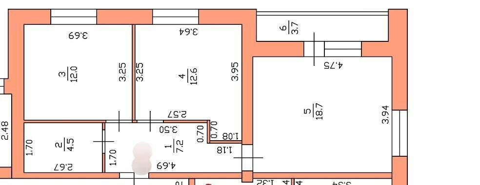 квартира г Бор п Октябрьский ул Молодежная 4а фото 12