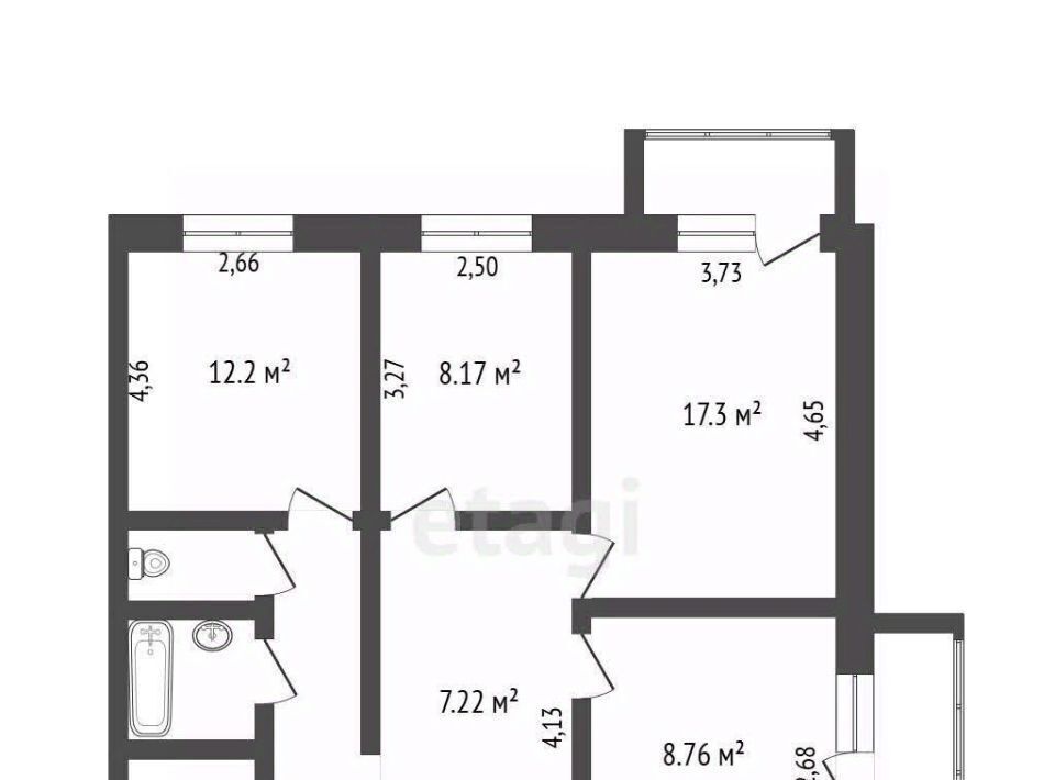 квартира г Ухта ул Куратова 4 фото 1
