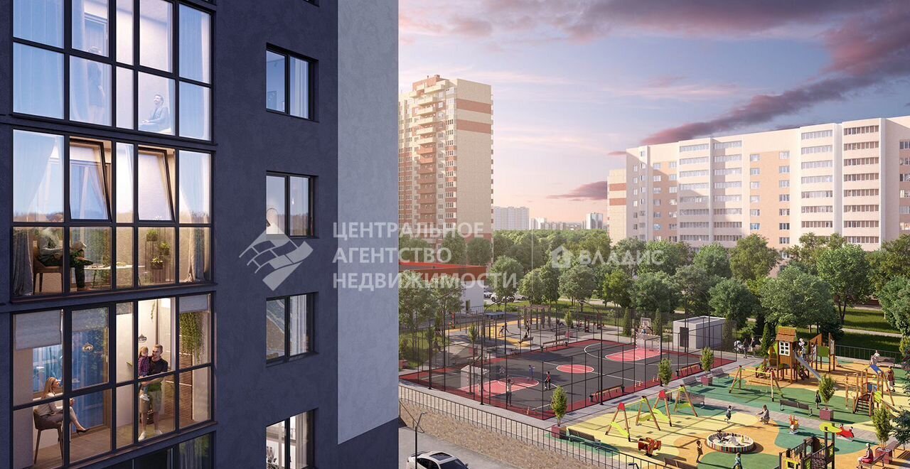 квартира г Рязань р-н Железнодорожный мкр Октябрьский городок ЖК «Чкалов» фото 3