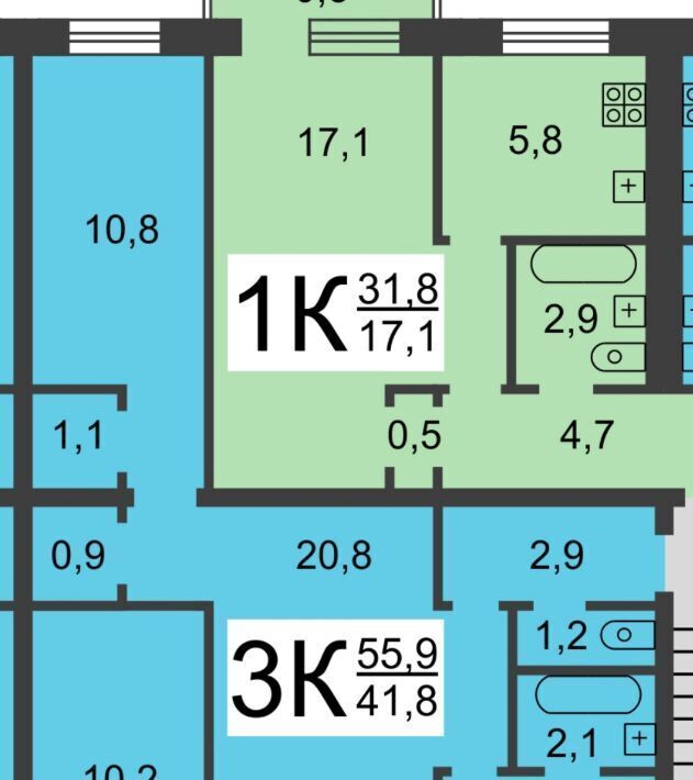 квартира г Нижний Новгород Горьковская ул Крылова 5 фото 18