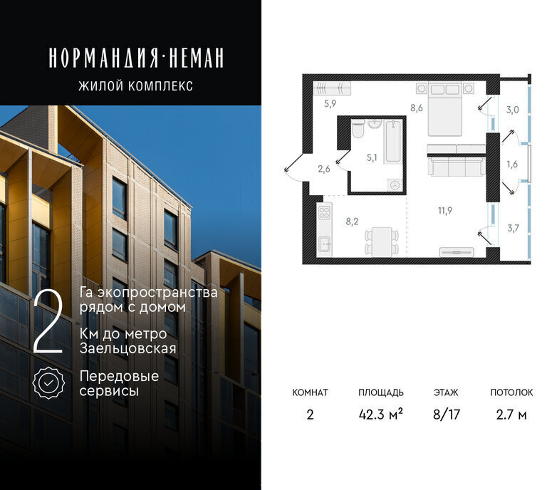 квартира г Новосибирск Заельцовская ул Аэропорт 49/2 фото 1
