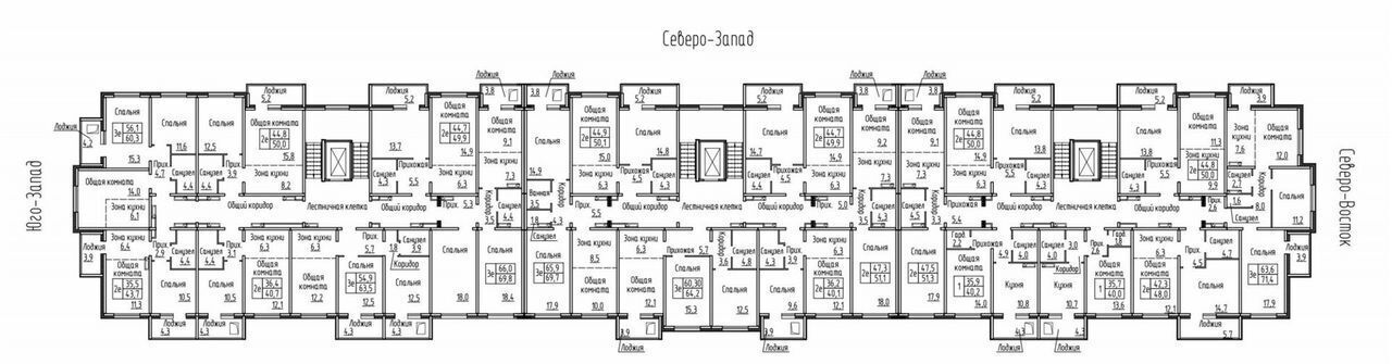 квартира г Новосибирск микрорайон Фламинго 21 фото 2