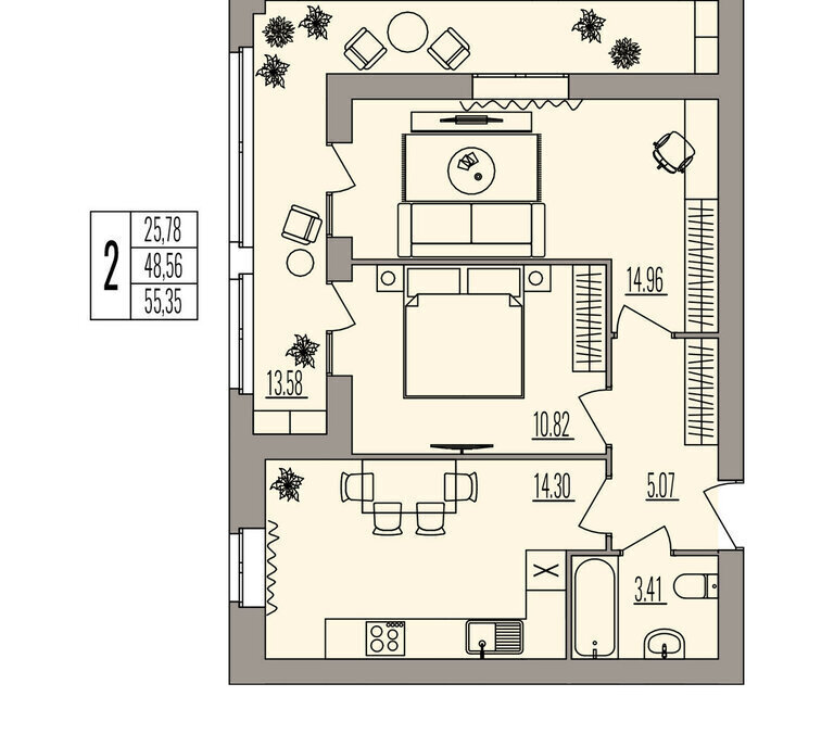 квартира г Волгоград ул им. Землячки 84/10 фото 1