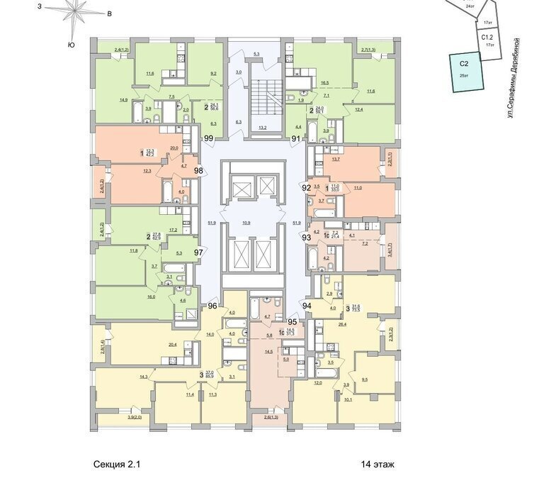 квартира г Екатеринбург ул Черкасская 5к/3 Площадь 1905 Года фото 2