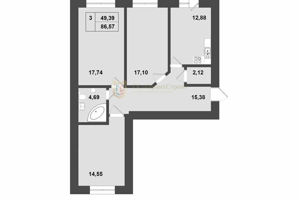 квартира г Ярославль ул Щорса 5 фото 11