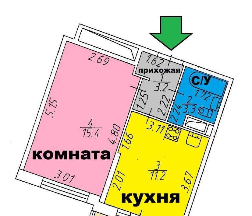 квартира р-н Всеволожский г Мурино б-р Воронцовский 21к/1 Девяткино фото 5