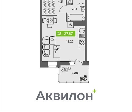 квартира г Северодвинск ЖК Аквил Онлайн фото 1