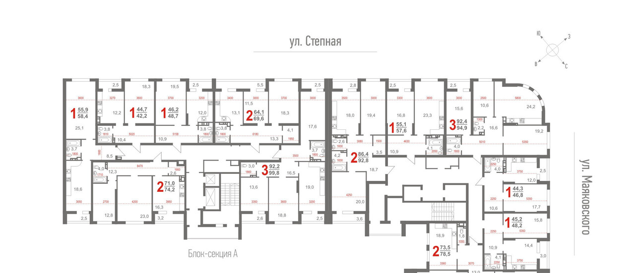 квартира г Энгельс ул Маяковского 47а ЖК на ул. Маяковского городское поселение Энгельс фото 1