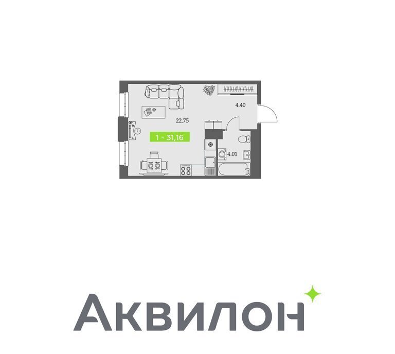 квартира г Архангельск р-н Октябрьский округ пр-кт Троицкий 110 фото 1