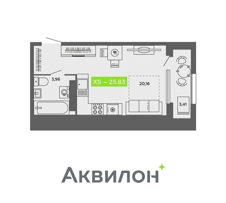 квартира г Архангельск р-н Ломоносовский округ ЖК «Аквилон CITY Towers» фото 1