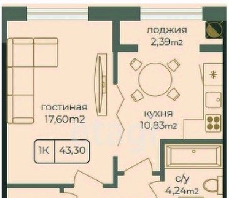 квартира г Каспийск пр-кт Акулиничева фото 1