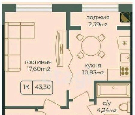 квартира г Каспийск пр-кт Акулиничева фото 1
