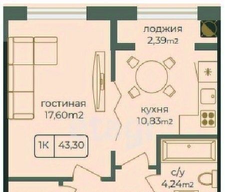 квартира г Каспийск пр-кт Акулиничева фото 1