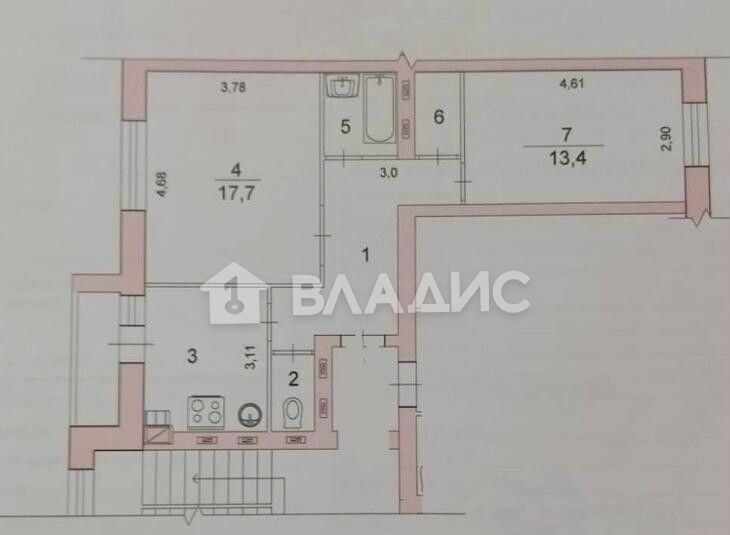 квартира г Волгоград р-н Советский ул 35-й Гвардейской 38 фото 11