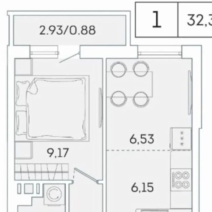 квартира р-н Всеволожский г Мурино ул Екатерининская 11 ЖК Lampo Девяткино фото 1