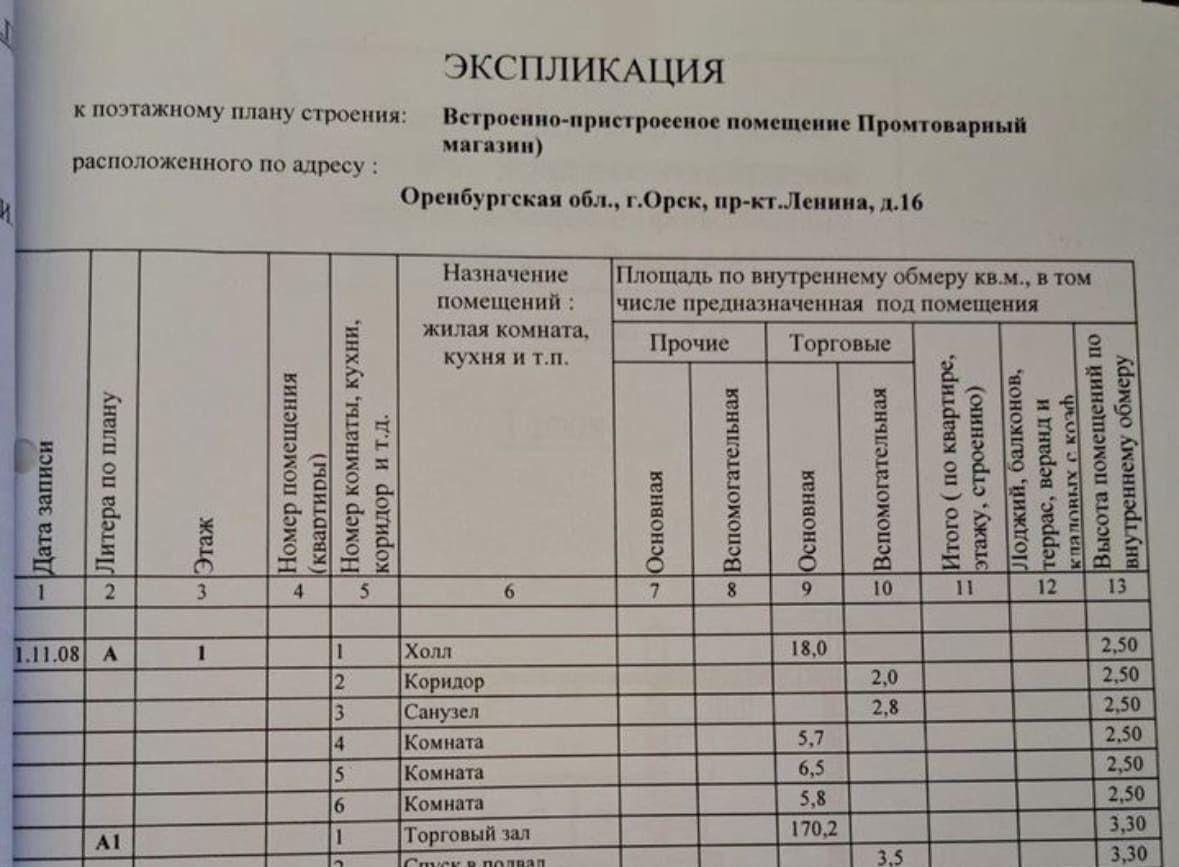 свободного назначения г Орск р-н Ленинский Новый город пр-кт Ленина 16 фото 3