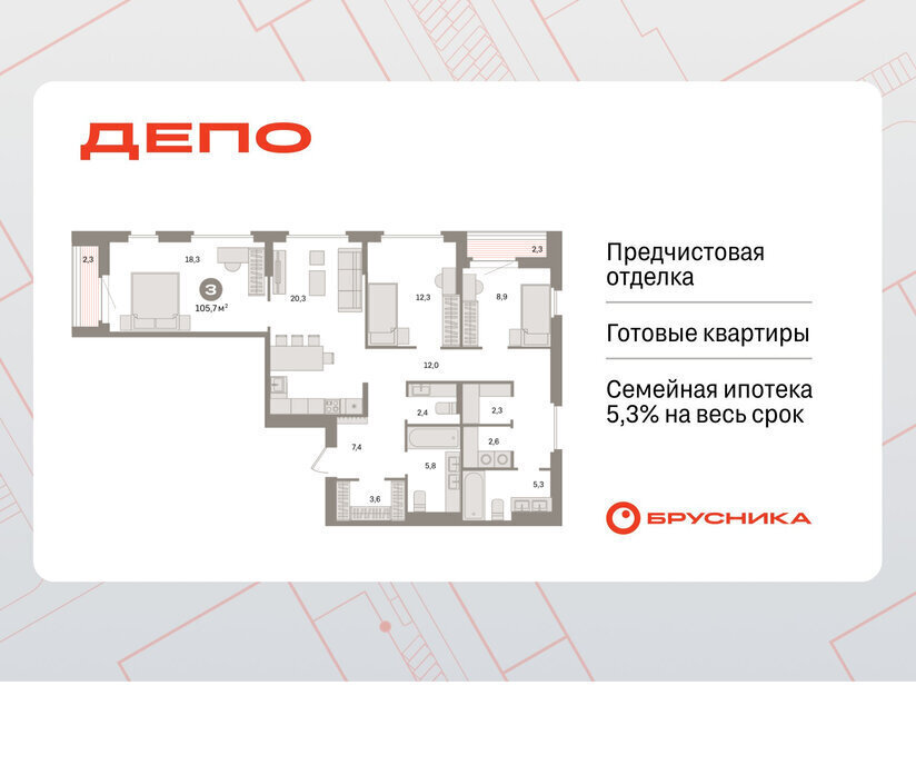 квартира г Екатеринбург р-н Железнодорожный Уральская Старая Сортировка ЖК Квартал Депо жилой район Сортировочный фото 1