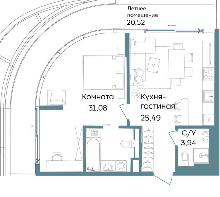 квартира г Саки курортный кластер Темпо фото 1