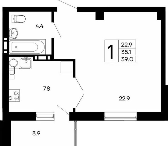 квартира ш Симферопольское 3 фото