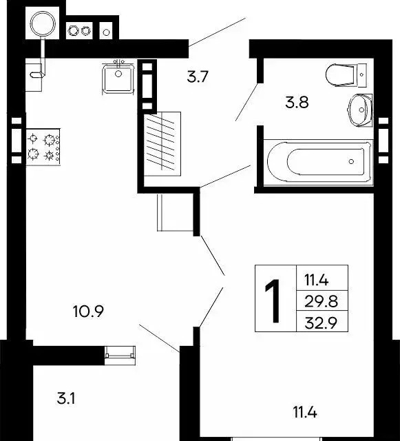 квартира г Феодосия ш Симферопольское 3 фото 1