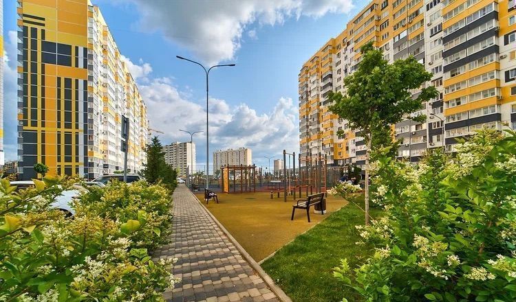 квартира г Краснодар р-н Прикубанский ул им. 75-летия Победы 26/1к 1 ЖК «Квартал №6» фото 2