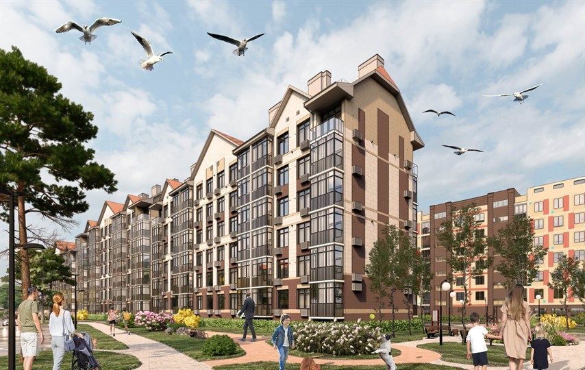 квартира р-н Светлогорский г Светлогорск проезд Майский 6 ЖК «Lake City» ЖК «LakeCity» Лэйк Сити фото 4