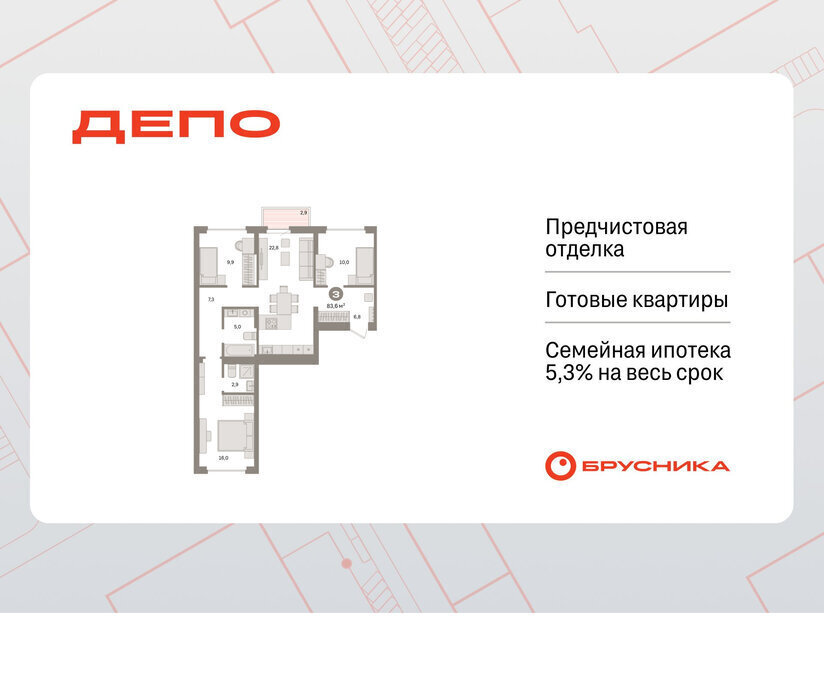 квартира г Екатеринбург р-н Железнодорожный Старая Сортировка ЖК Квартал Депо Проспект Космонавтов, жилой район Сортировочный фото 1