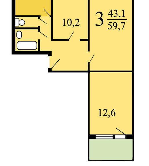 комната г Зеленоград Зеленоград—Крюково, к 403 фото 1