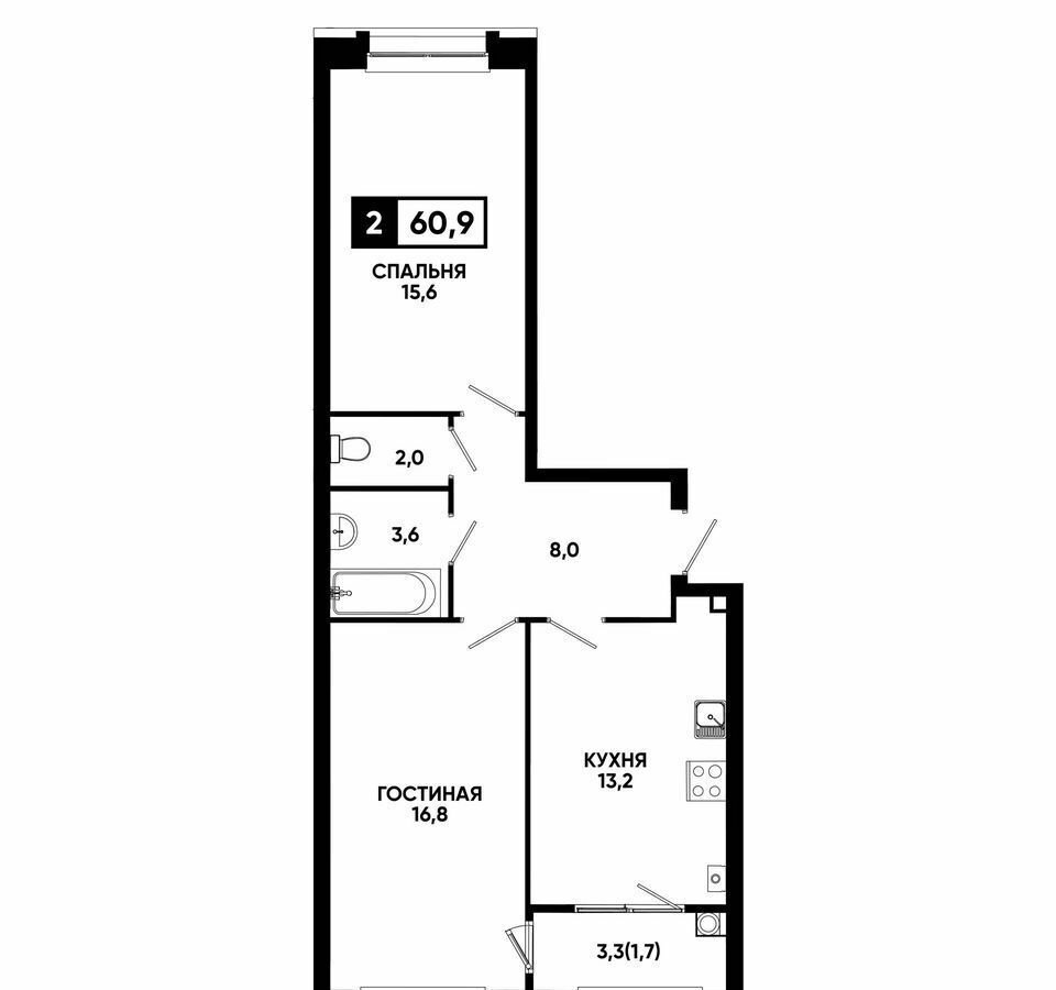 квартира г Кисловодск ул Катыхина 4 д. 185 фото 1