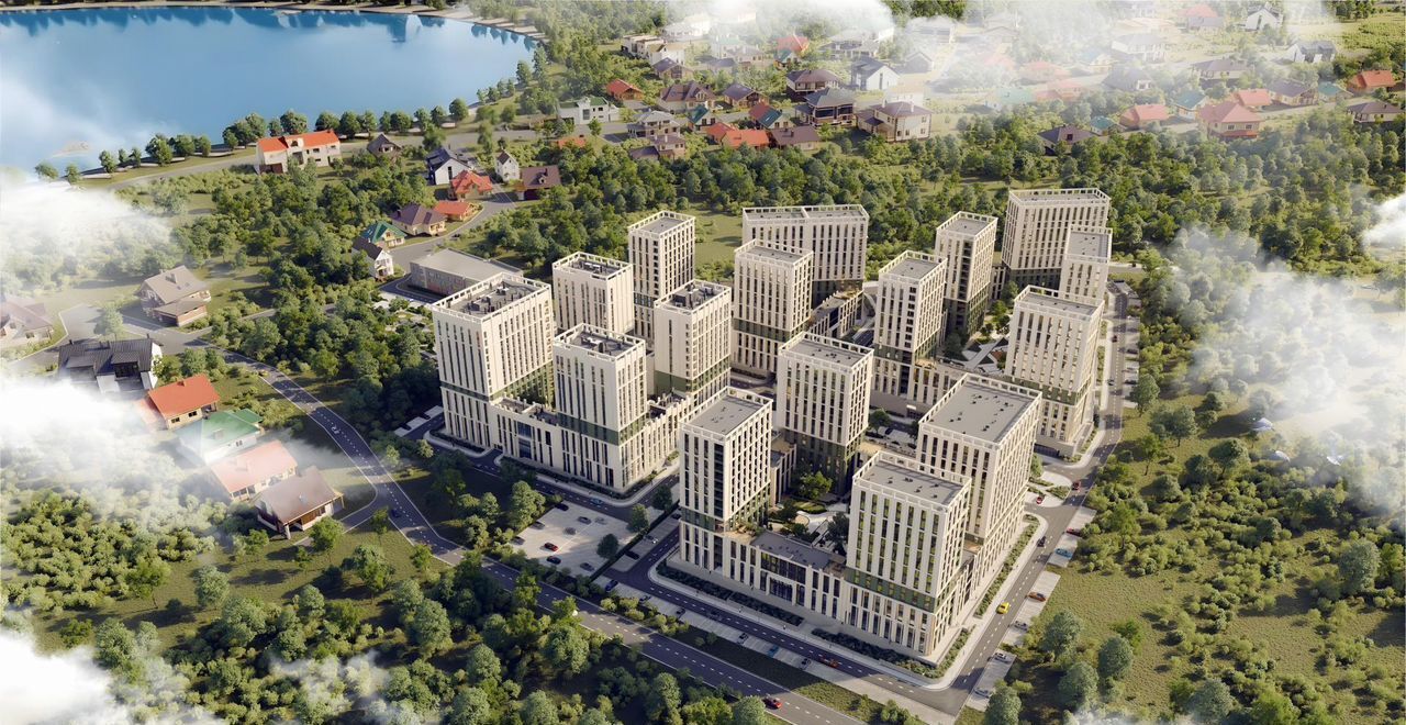 квартира г Кисловодск п Аликоновка ЖК Моне. Дом у озера ул. Рассветная, з/у 8 фото 3