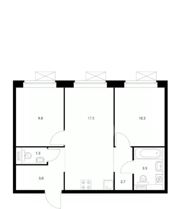 квартира г Зеленоград пер Георгиевский 27к/2 Зеленоград — Крюково фото 20