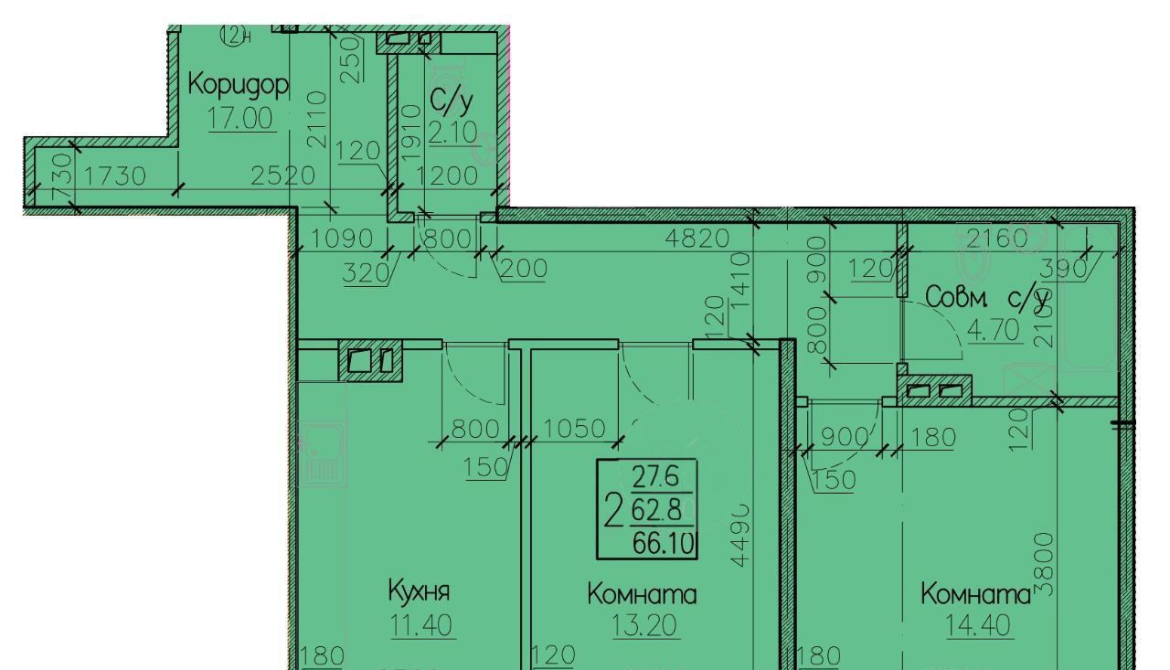 квартира г Иркутск р-н Правобережный ЖК Новая высота фото 1