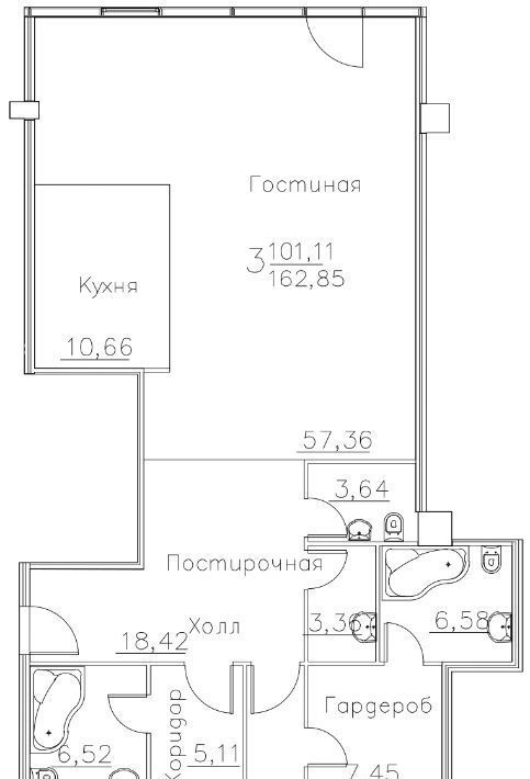 квартира г Воронеж р-н Ленинский ул Куколкина 18 фото 1